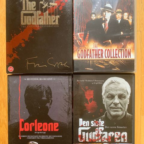 The Godfather DVD samling (norsk tekst)