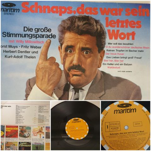 VINTAGE/RETRO LP-VINYL "MARITIM SCHNAPS DAS WAR SEIN LETZTES WORT "