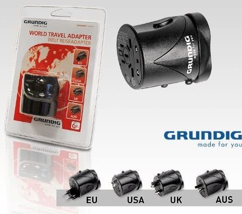 Egnet for bruk i over 150 land GRUNDIG Universal World Travel Adapter bare 60 Kr