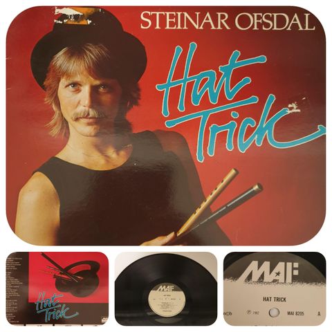 VINTAGE/RETRO LP-VINYL "STEINAR OFSDAL/HAT TRICK 1982"