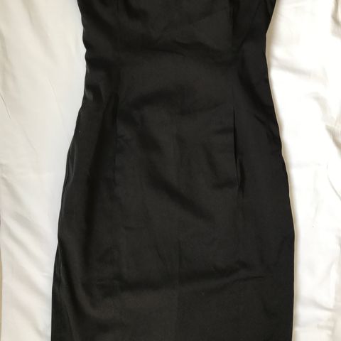 Mango svart strapless kjole M