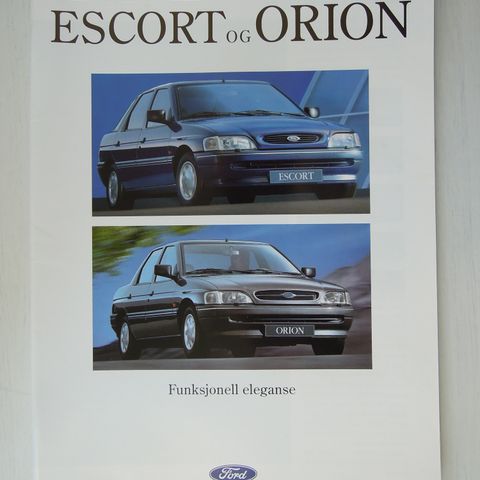 BROSJYRE FORD ESCORT OG FORD ORION