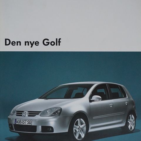 VW Golf 2004 brosjyre