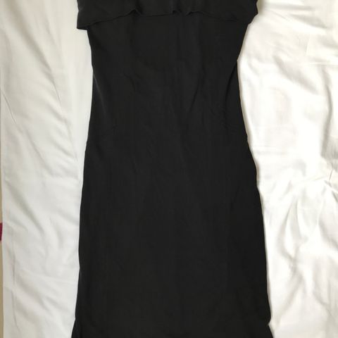 Mango strapless svart kjole S