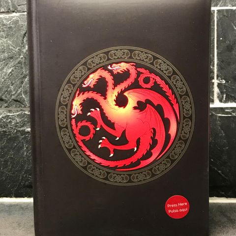 Game of Thrones Targaryen A5 Light Up Hardcover Notebook [Nytt]