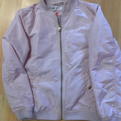 Rosa bomber jakke str 140