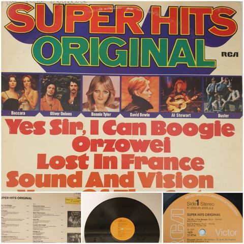VINTAGE/RETRO LP-VINYL "SUPER HITS  ORIGINAL/YES SIR I CAN BOOGIE .... "