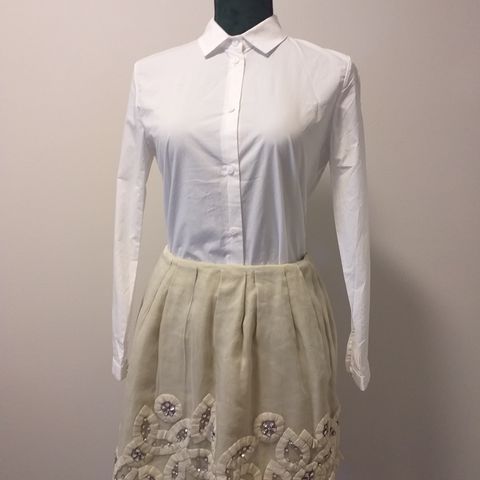 New CHLOE silk/linen skirt