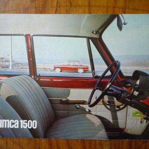 Simca 1500 original reklame brosjyre