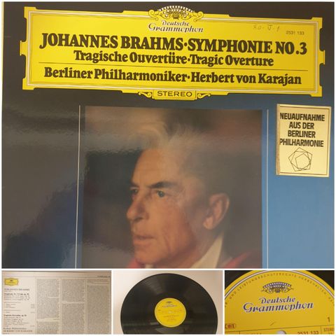 VINTAGE/RETRO LP-VINYL "JOHANNES BRAHMS.SYMPONIE NO.3/BERLINER PHILHARMONIKER "