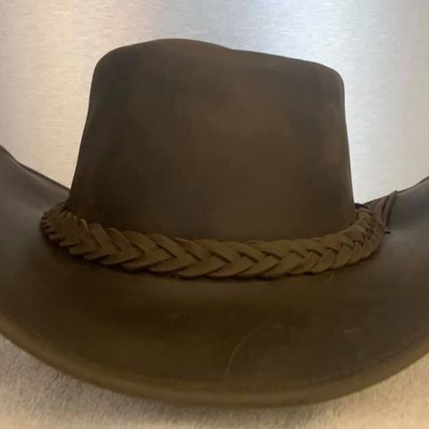 Super kvalitet av Cowboyhatt i ELGSKINN
