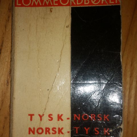 Tysk - Norsk Norsk -Tysk Lommeordbok. ( fra 1953)