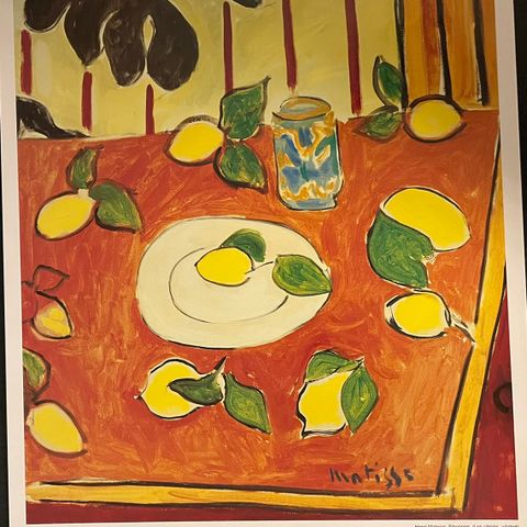Flott plakat av Henri Matisse - Sitronene