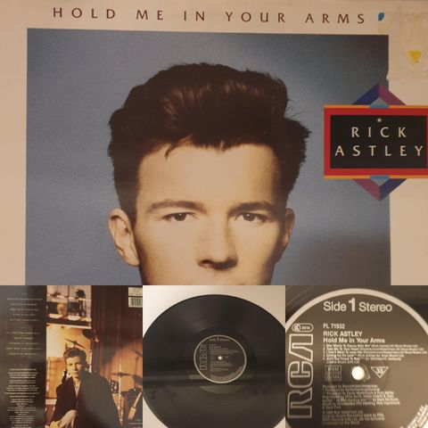 VINTAGE/RETRO LP-VINYL "RICK ASTLEY/HOLD ME IN YOUR ARMS "