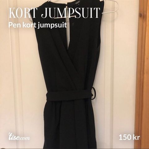 Kort jumpsuit Str S