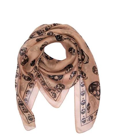 Alexander McQueen skull pashmina skjerf