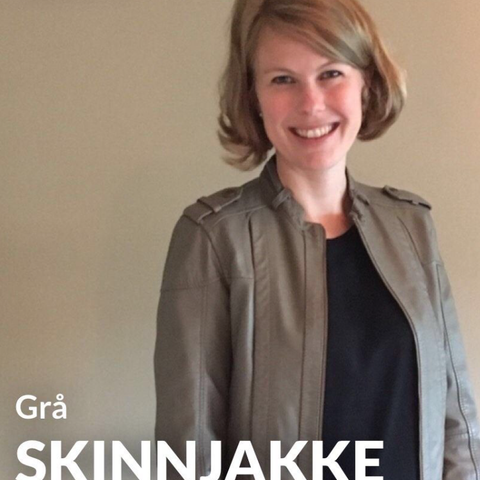 Skinnjakke grå