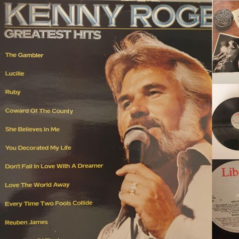 VINTAGE/RETRO LP-VINYL "KENNY ROGER/GREATEST HITS "