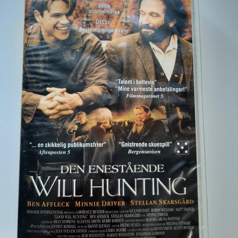 VHS : Den enestående Will Hunting.