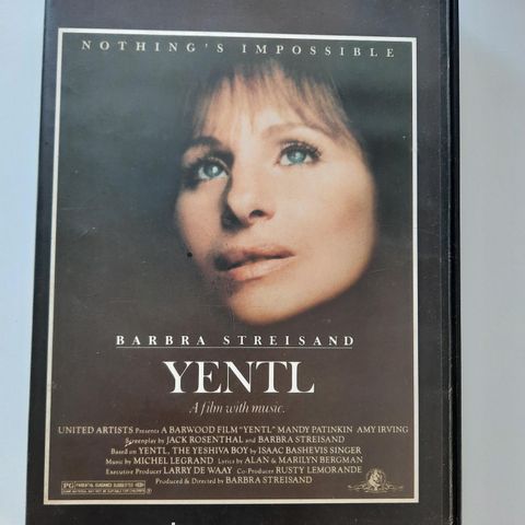 VHS : Yentl, Barbra Streisand.