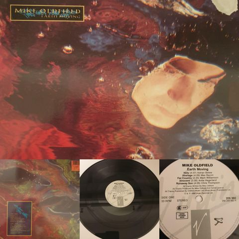 VINTAGE/RETRO LP-VINYL "MIKIE OLDFIELD/EARTH MOVING 1989"