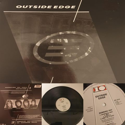 VINTAGE/RETRO LP-VINYL "OUTSIDE EDGE/RUNNING HOT 1986"