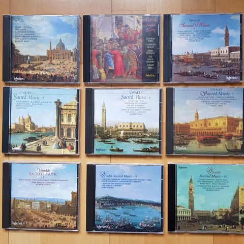 Vivaldi, 9 CD-er, Sacred Works, kirkemusikk