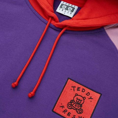 Teddy Fresh Color Block Hoodie / Hettegenser