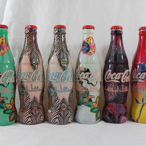 2003/2004 Matthew Williamson Art Coca-Cola glassflaskesett