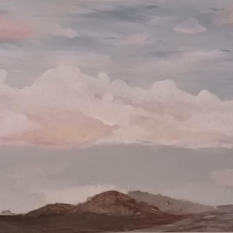 Original Maleri "Pink Cloud"