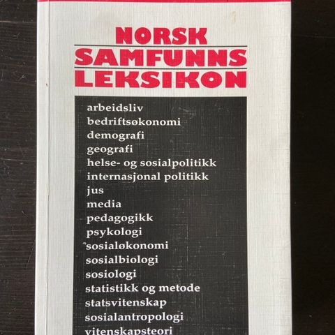 Norsk samfunnsleksikon