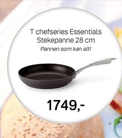 Ny ubrukt stekepanne fra Tupperware