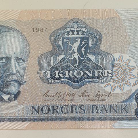 10-krone seddel 1984 CC