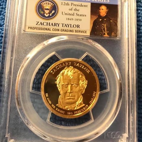 The presidential series. 1 $ 2009-S Zachary Taylor 12 th President of The USA