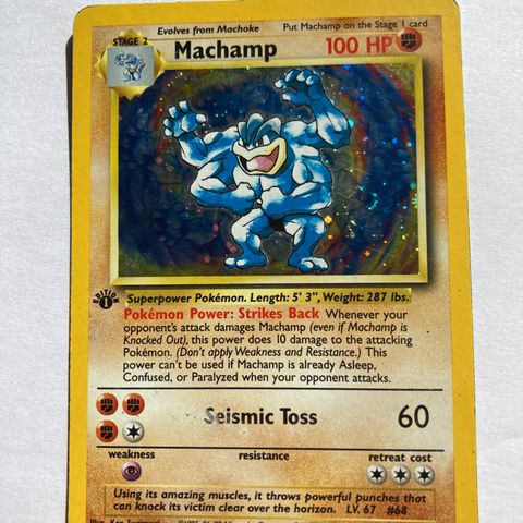 Machamp Holo 8/102 1st edition