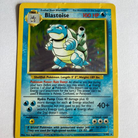 Blastoise 2/102 Holo