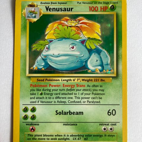 Venusaur Holo 15/102