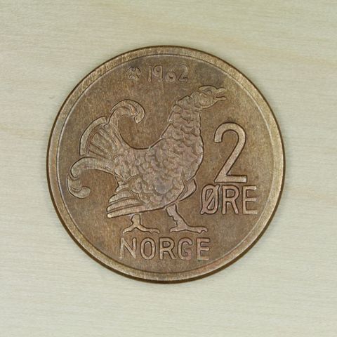 2 øre 1962 Norge   (782)