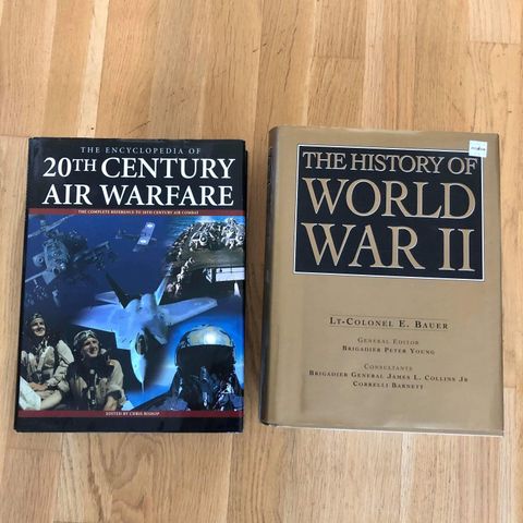 History of WW 2 & 20th Century Air Warfare Books (Hard Cover)