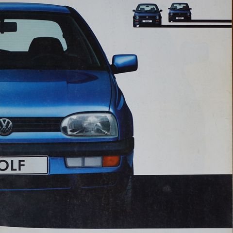 VW Golf 1992 brosjyre