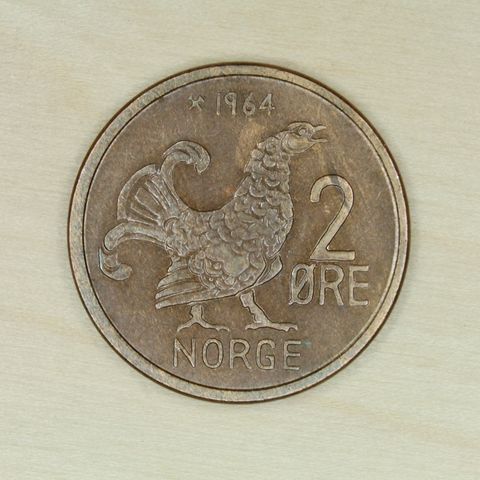 2 øre 1964 Norge   (784)