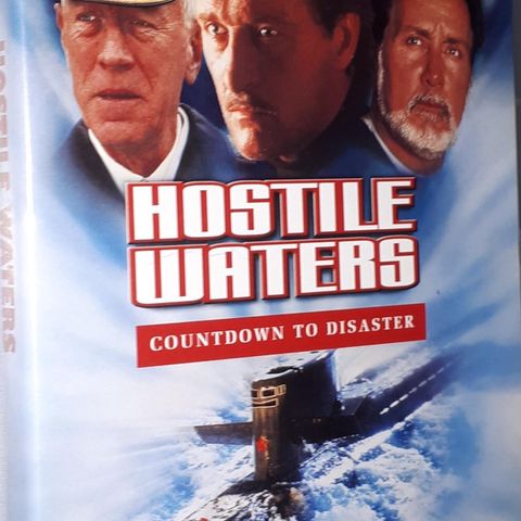  VHS SMALL BOX.HOSTILE WATERS.Sann historie.