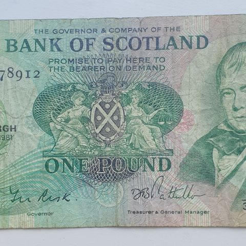 £1 Skottland serie 1981