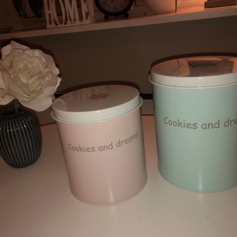 2 stk Kakebokser "cookies & dreams"