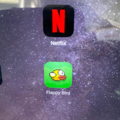 ipad 3 generasjon med Flappy Bird