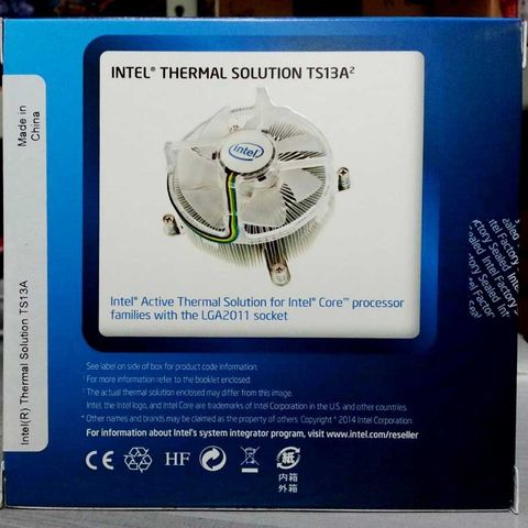 Intel Air Cooling TS13A Prosessorkjøler for Socket-LGA2011-3 TDP 140W