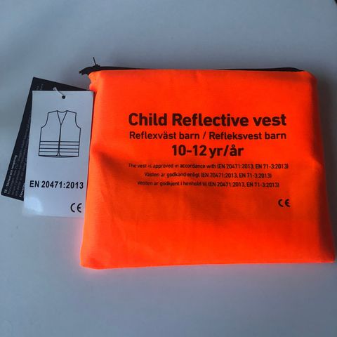 Refleks vest !!!!NY!!! 10-12 år