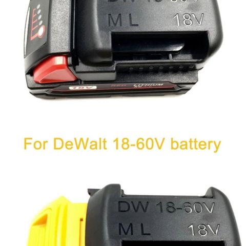 Batteri holder Dewalt og Milwaukee 18V 20V og flexvolt 54V 60V