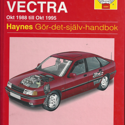 Opel Vectra - Haynes  3264  verkstedhåndbok  (1988 - 1995)