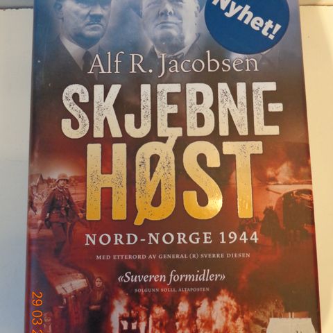 " Skjebnehøst" av Alf R. Jacobsen . Innbundet.